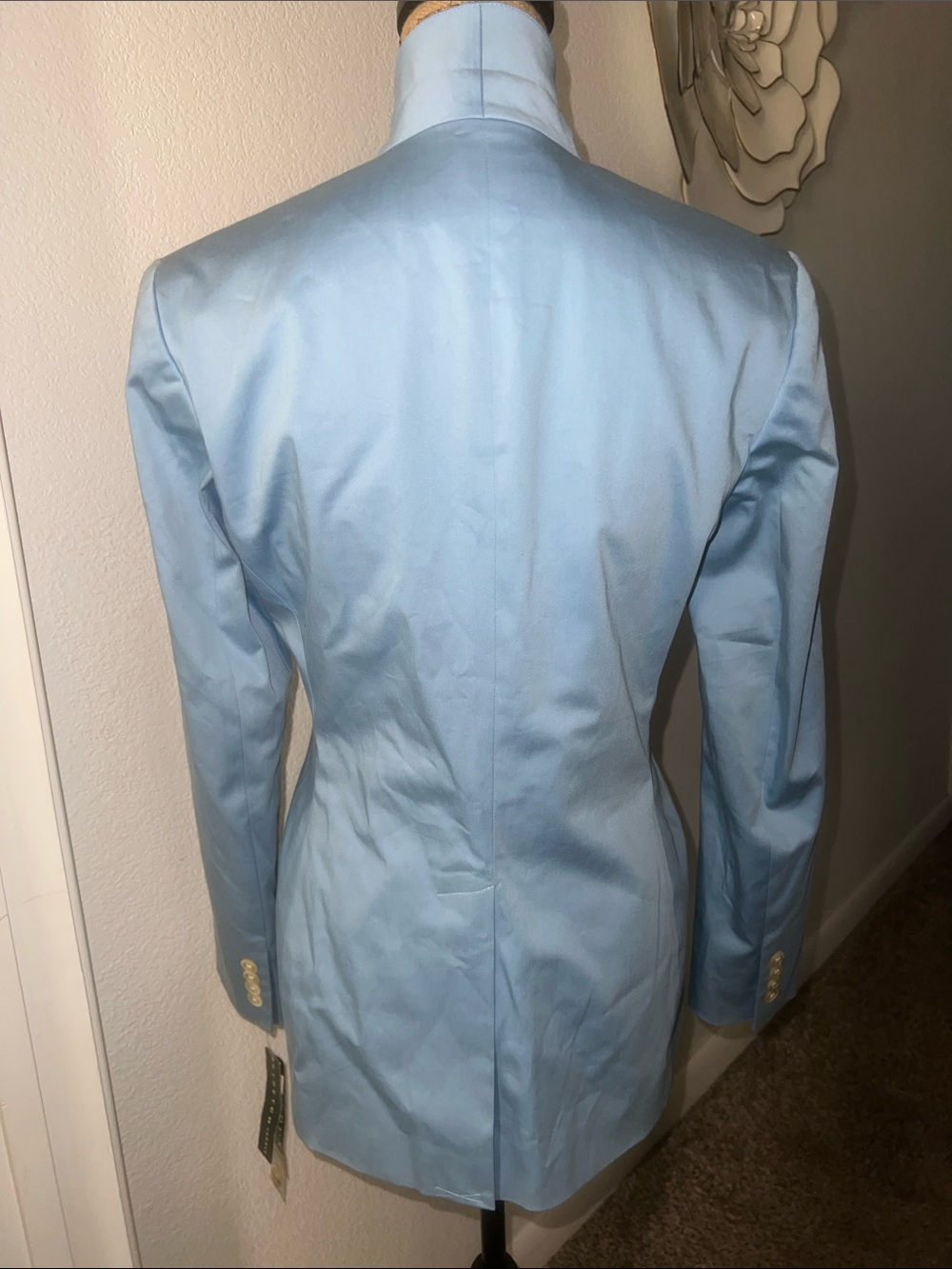 Polo by Ralph Lauren Long Chambray Cotton Blazer Jacket - Picture 3 of 14